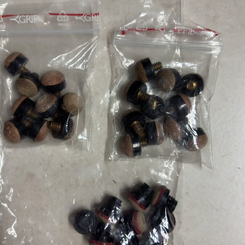 Billiard accessories like new, various tips and holders
