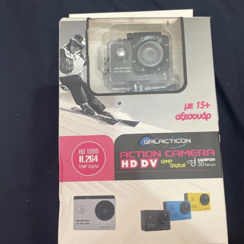 Action camera new, waterproof with sealed box