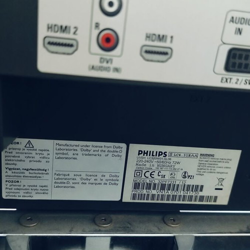 Philips 32-inch LCD TV with decoder, 1366x768 resolution