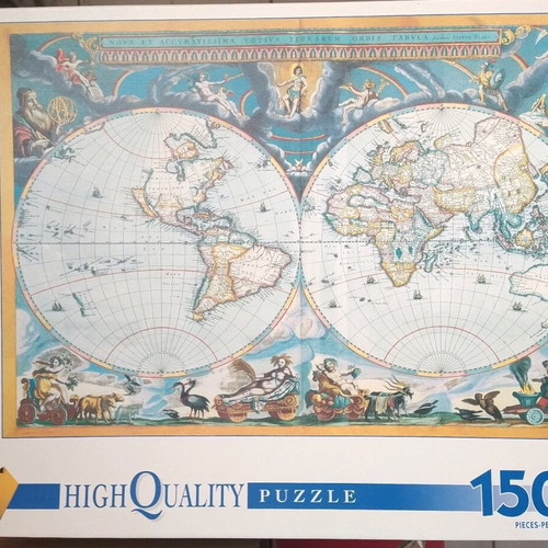Puzzle Puzzle Map Clementoni 1500 used