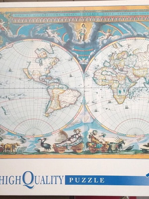 Puzzle Puzzle Map Clementoni 1500 used