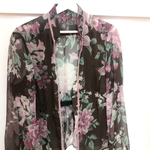 Cortefiel evening blouse with transparency like new