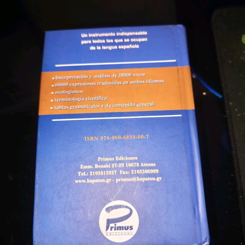 Greek-Spanish dictionary like new