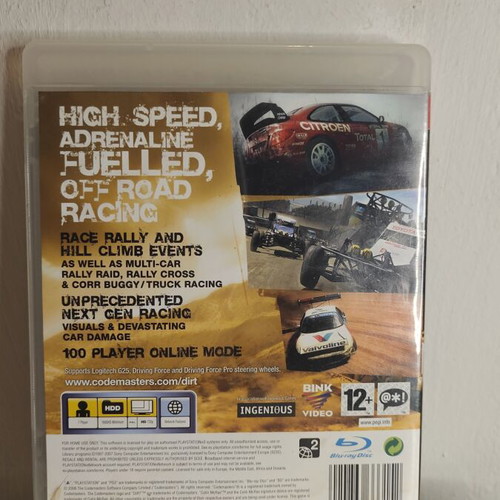 Colin McRae Dirt PlayStation 3 game