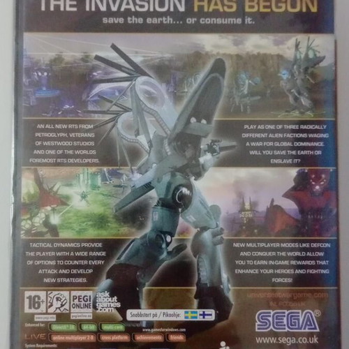 Universe At War videogame new, PC