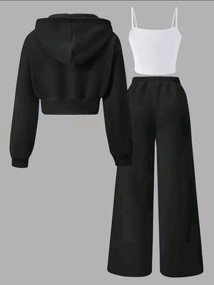 Σετ αθλητικών ρούχων ελεύθερου χρόνου τριών τεμαχίων για κορίτσια καινούργιο