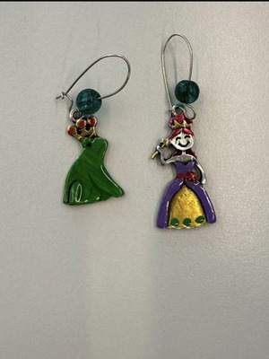 Kiss Your Frog Earrings new, multicolored