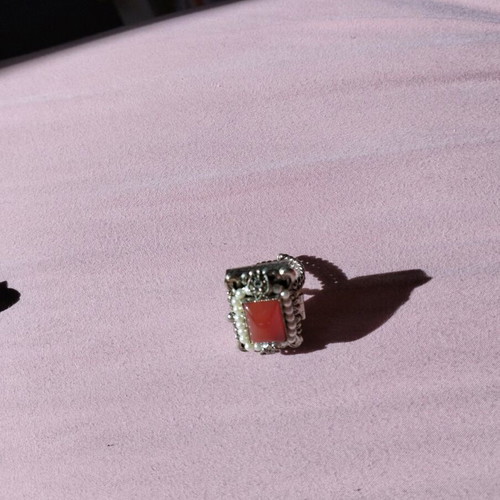 Vintage ring with green stone new