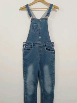 Orchestra girls' denim jumpsuit 14 years like new, blue