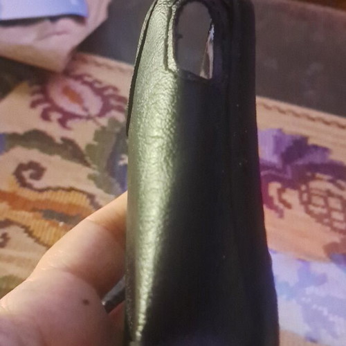 Vintage leather case for Yaesu CSC-90 walkie-talkie like new with strap