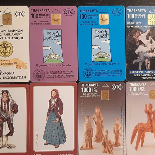 Collectible phone cards pack of 17, like new