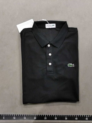 Lacoste polo shirt new, black, size L