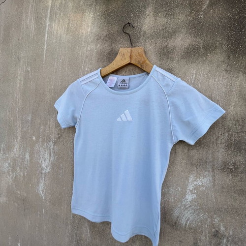 Adidas T-shirt used, size S, blue turquoise