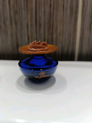 Byblos mini perfume used, blue glass bottle 7.5 ml