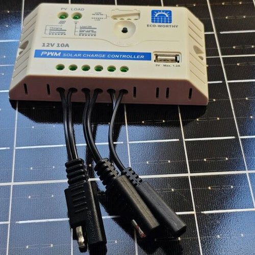 Monocrystalline Solar Panel Kit 25W 12V with Controller and Mounting
