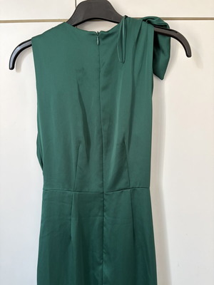 Zara satin long dress new, green, size S