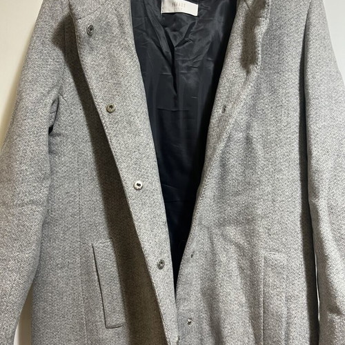 Louis Féraud wool coat, size M, gray