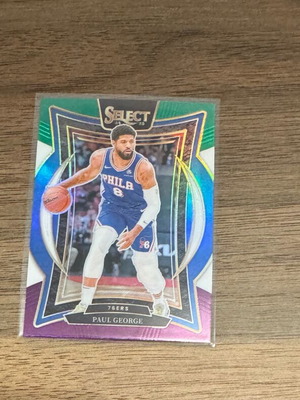 Картичка за баскетбол 2024-25 Panini Select Paul George Prizm, като нова