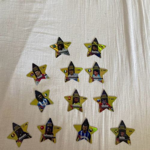 Football star tokens, pack of 12 pieces