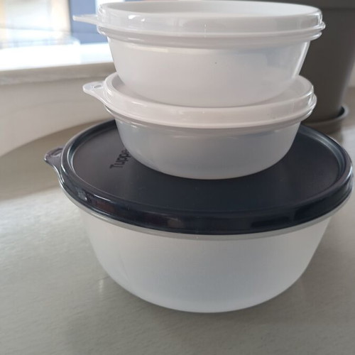 Tupperware set of three containers, new, 1.4L and two 300ml