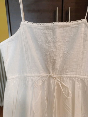 Zara dress with lace and linen new, white, size S