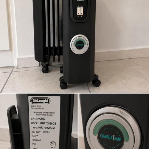 DeLonghi 2000W oil radiator heater