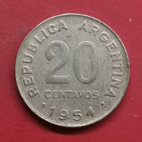 Argentina 20 Centavos 1954 coin