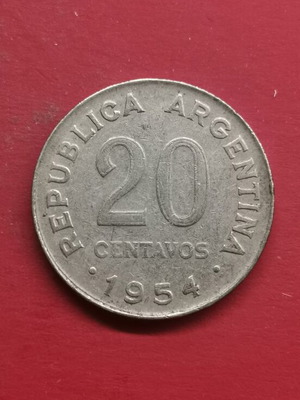 Argentina 20 Centavos 1954 coin