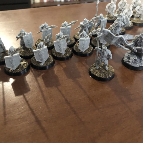 Iron Hills Dwarves army for Middle Earth strategy battle game like new