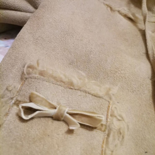 Mouton coat like new for 2-year-old with fur lining