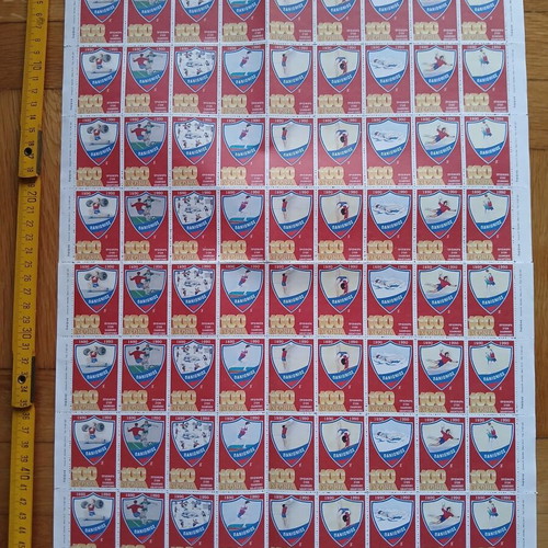 Panionios 1990 Stamp Sheet new, 72 vignettes