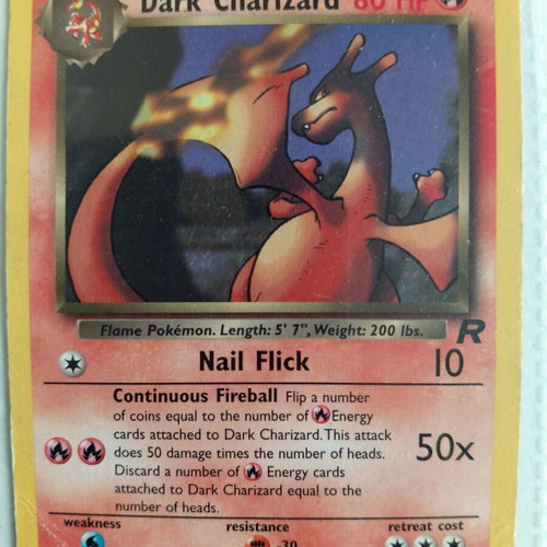 Dark Charizard Team Rocket Edition 2000 card like new