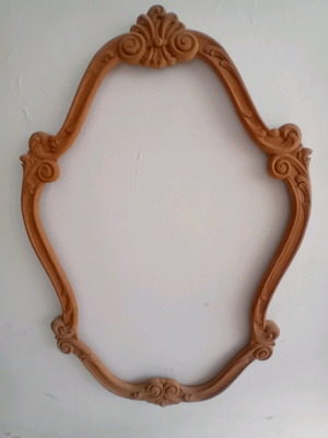 Carved handmade frame new, solid mahogany wood