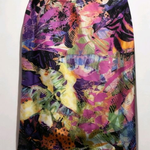 Anna Samouka women's elastic skirt used, multicolor, size M