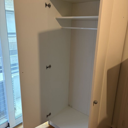 White clothing wardrobe 80x51x180 cm
