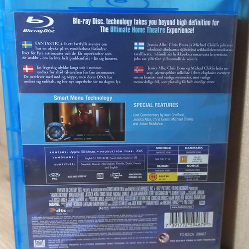 Fantastic 4 Blu-Ray with English subtitles