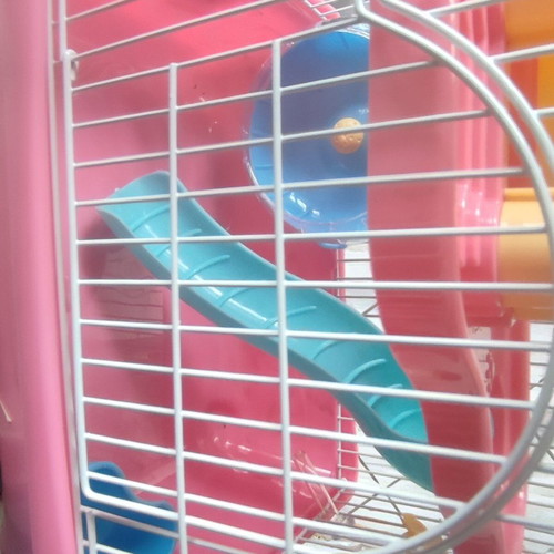 Hamster cage new with multiple levels and castle house