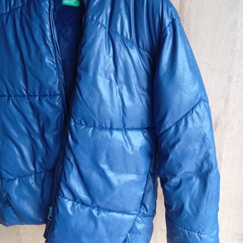 United Colors of Benetton Kids Puffy Jacket Like New, Blue, Size 10/11
