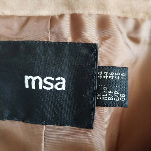 Vintage suede capri pants used, brown, size 18