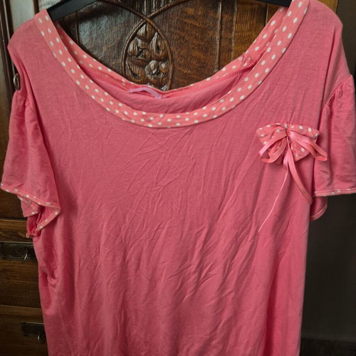 New Woman blouse used, size L, coral color