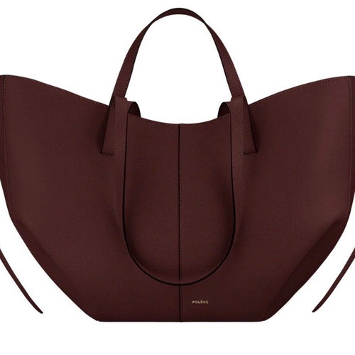 Polène Cyme handheld bag, red