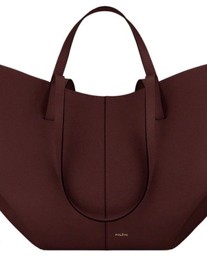 Polène Cyme handheld bag, red