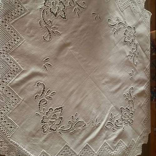 Handmade square linen new 1.00x1.00
