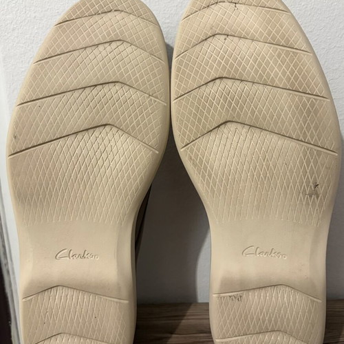 Clarks Brantin Plain men's shoes, size 43, brown leather