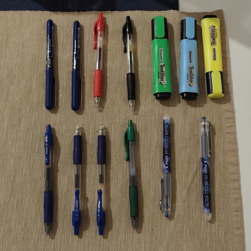 Pilot pens and highlighters new