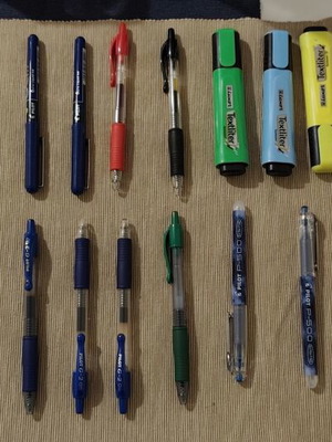 Pilot pens and highlighters new