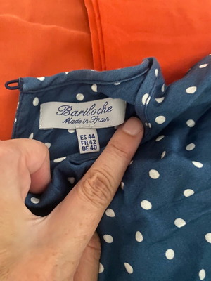 Green polka dot blouse, medium size