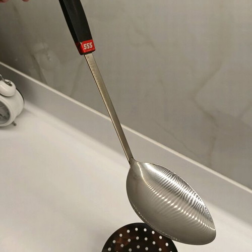 Cooking utensils new, slotted spoon, large spoon and forks