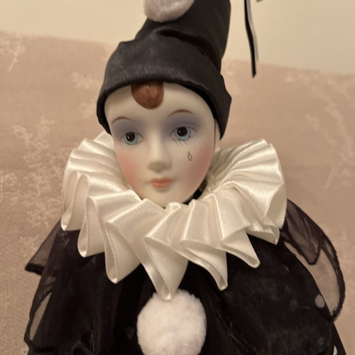 Pierrot Porcelain Doll from Reinart Faelens Kollektion like new