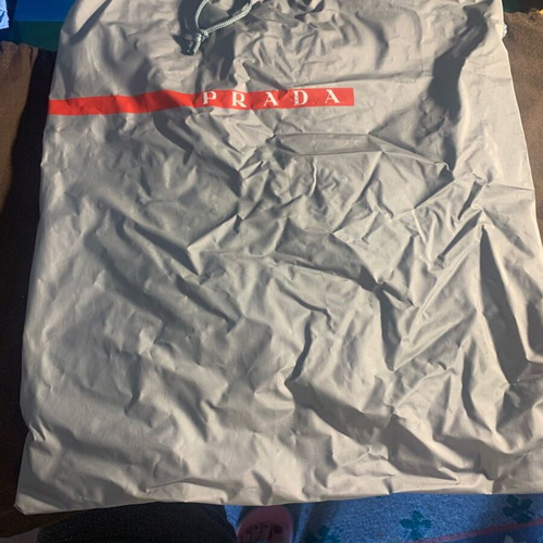 Prada plastic shoe bag like new